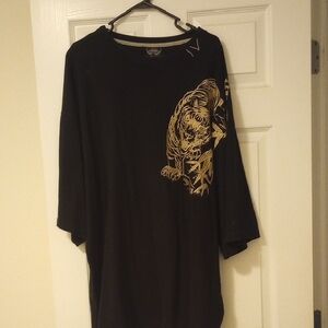 Black and Gold Graphic Men's Shirt